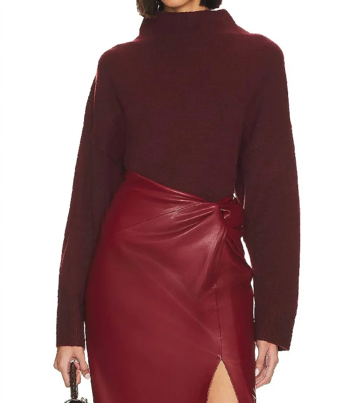 Women's Fashion Clothes Chic Trends Unveiled Change Of Season Tunic Sweater In Sugar Plum