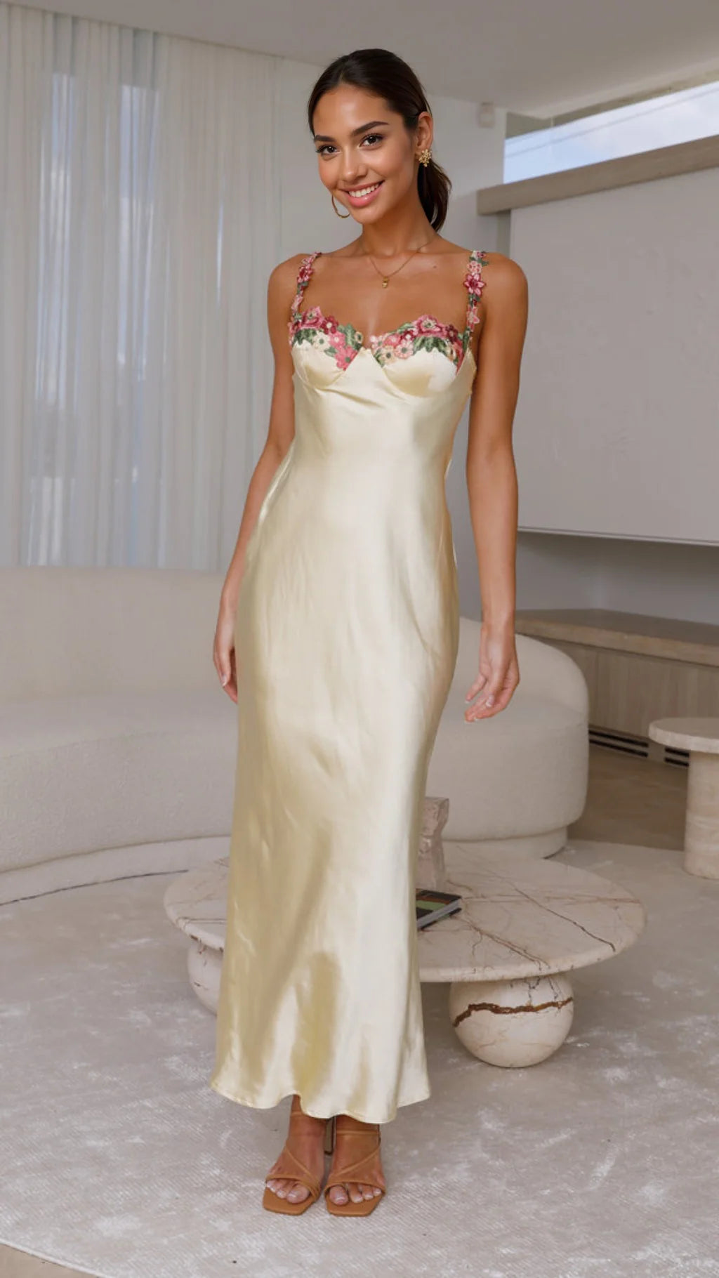 Women's Clothing For Special Occasions Exclusive Discount Aurora Maxi Dress - Yellow