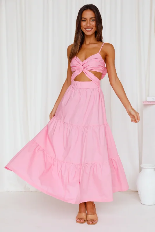Women's Trendy Apparel Woman Clothing Need To Know Now Maxi Dress Pink