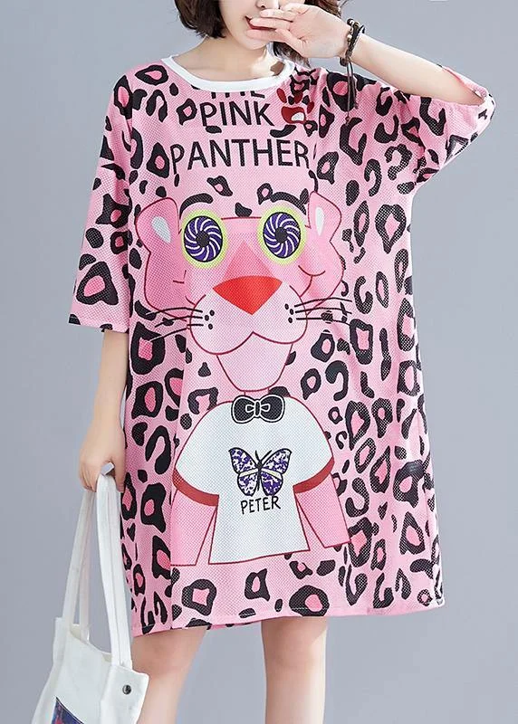 Women's Clothing For Outdoor Activities Comfortable Loungewear for Women 100% hollow out Cotton clothes Outfits pink prints Dress summer