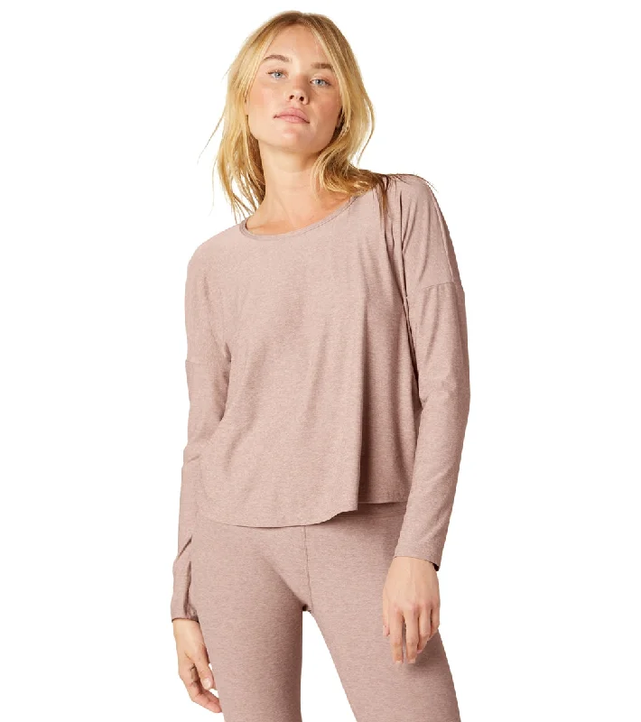 Women's Vintage-Inspired Clothing Women's Fashion Essentials Beyond Yoga Featherweight Morning Light Cropped Pullover Chai Women's Vintage-Inspired Clothing Women's Fashion Essentials Beyond Yoga Featherweight Morning Light Cropped Pullover Chai