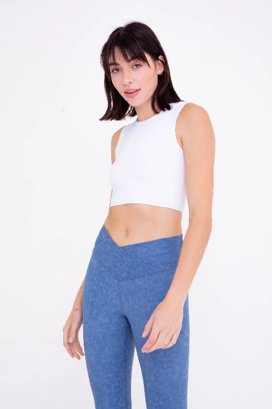 Women's Resort Apparel Trendy Street Style Attire Golden Hour Cropped Tank