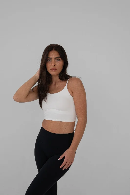 Women's Clothing For Travel Relaxed Fit Women's Fashion Neaty Tank Top - White