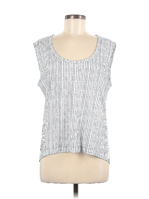 Women's Chic Outerwear Outfit Sophisticated Outfits Sleeveless T Shirt