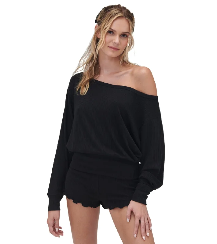 Women's Vintage-Inspired Clothing Fashion Forward Outfits Spiritual Gangster Ballet Rib Banded Hem Vida Black